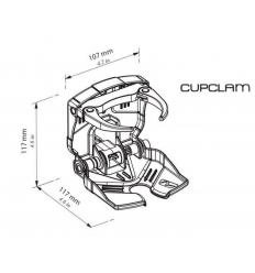 RailBlaza Getränkehalter CupClam schwarz 2